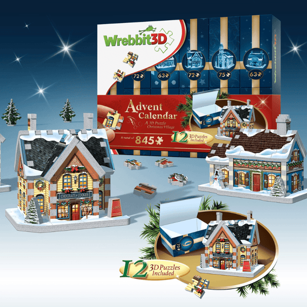 Christmas Village 3D Puzzle Advent Calendar - Knowledge Crates