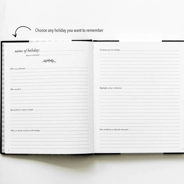 Holiday Memory Book & Family Keepsake - Knowledge Crates