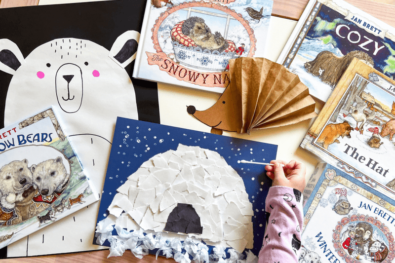 Explore Winter with Jan Brett: A Cozy Homeschool Unit Study for Preschool & Early Elementary - Knowledge Crates