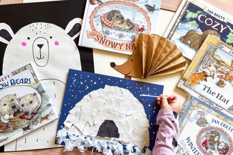 Explore Winter with Jan Brett: A Cozy Homeschool Unit Study for Preschool & Early Elementary - Knowledge Crates