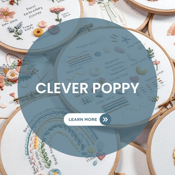 Clever Poppy Beginner Embroidery Kits - Knowledge Crates