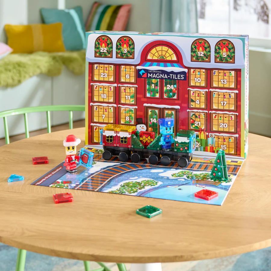 MAGNA-TILES® microMAGS Advent Calendar 34-Piece Set - Magnetic Building Toy | Knowledge Crates
