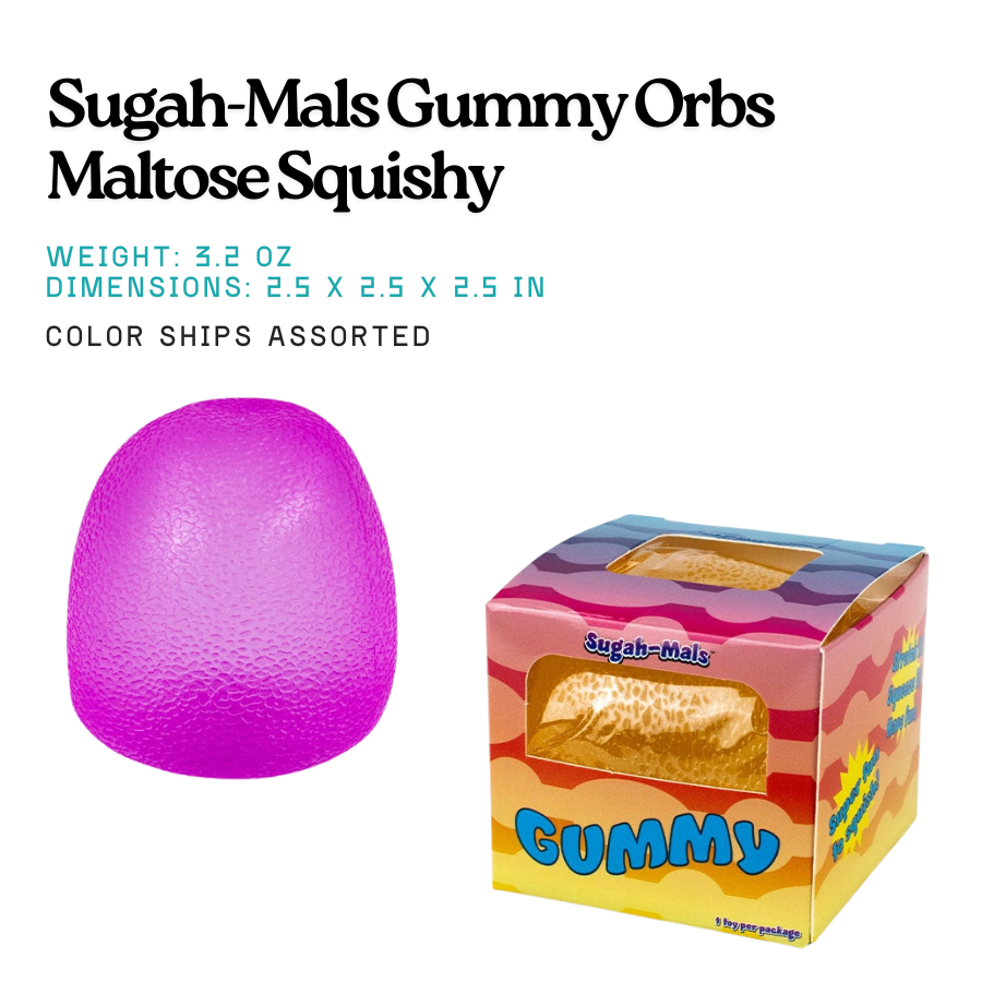 Gummy Squishy Stress Ball Fidget Toy | Sugah-Mals | Knowledge Crates