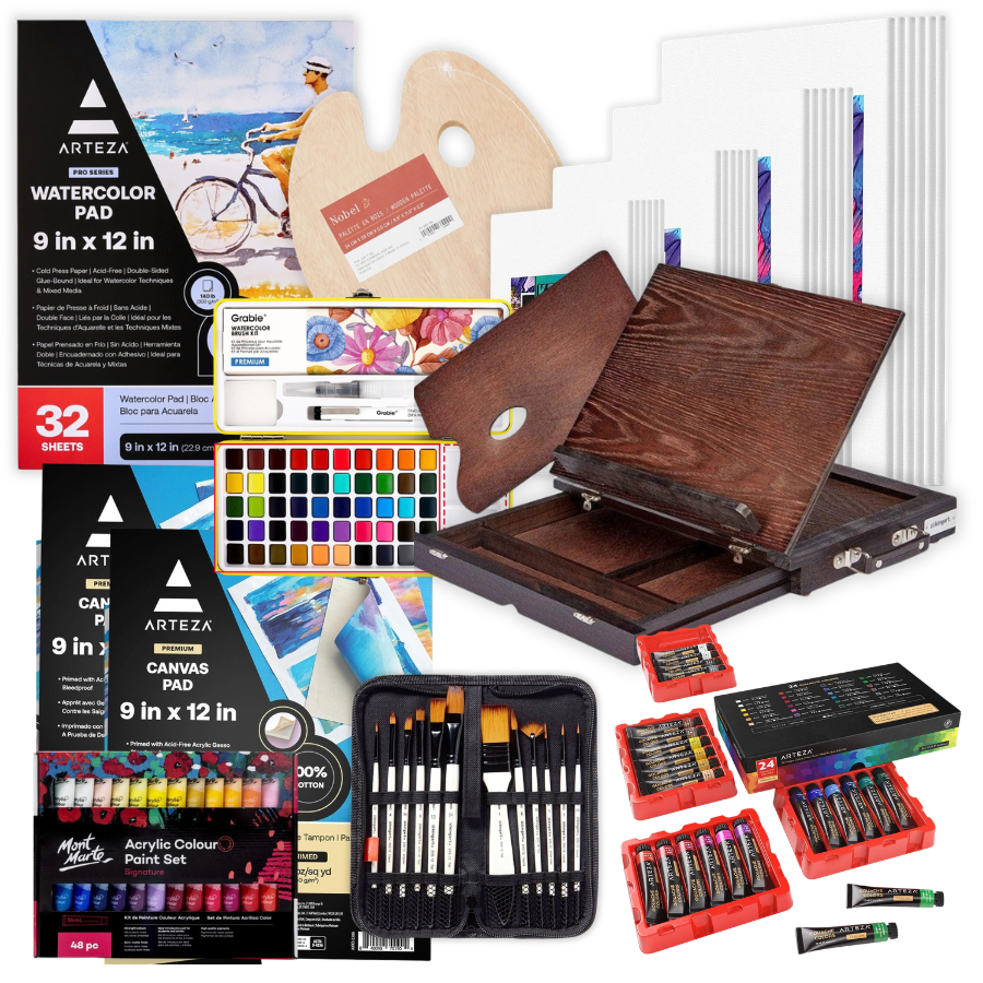 Acrylic & Watercolor Painting Kit for Teens (Ages 12+) | Knowledge Crates