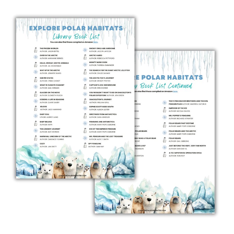 Explore Polar Habitats Library Book List