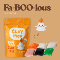 Claymoo Fa-BOO-lous Ghost Foam Clay Kit | Knowledge Crates