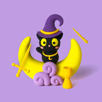 Claymoo The Meowgician Cat Foam Clay Kit | Knowledge Crates