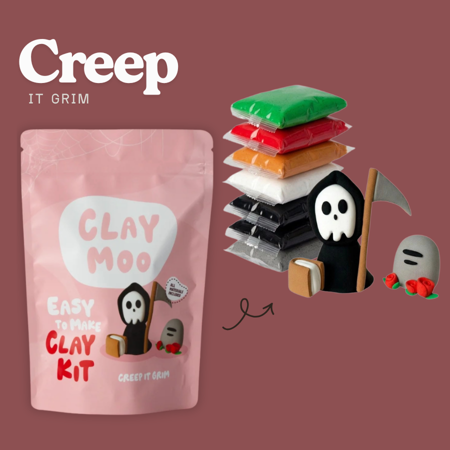 Claymoo Creep It Grim Reaper Foam Clay Kit | Knowledge Crates