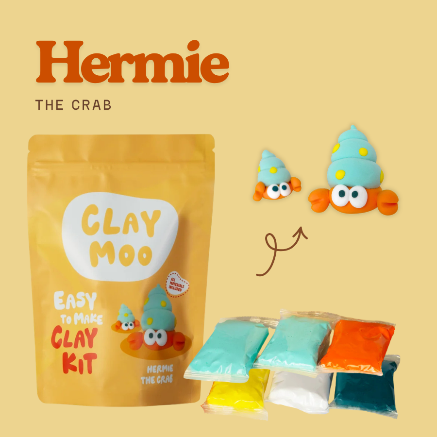 Claymoo Hermie the Crab Foam Clay Kit | Knowledge Crates