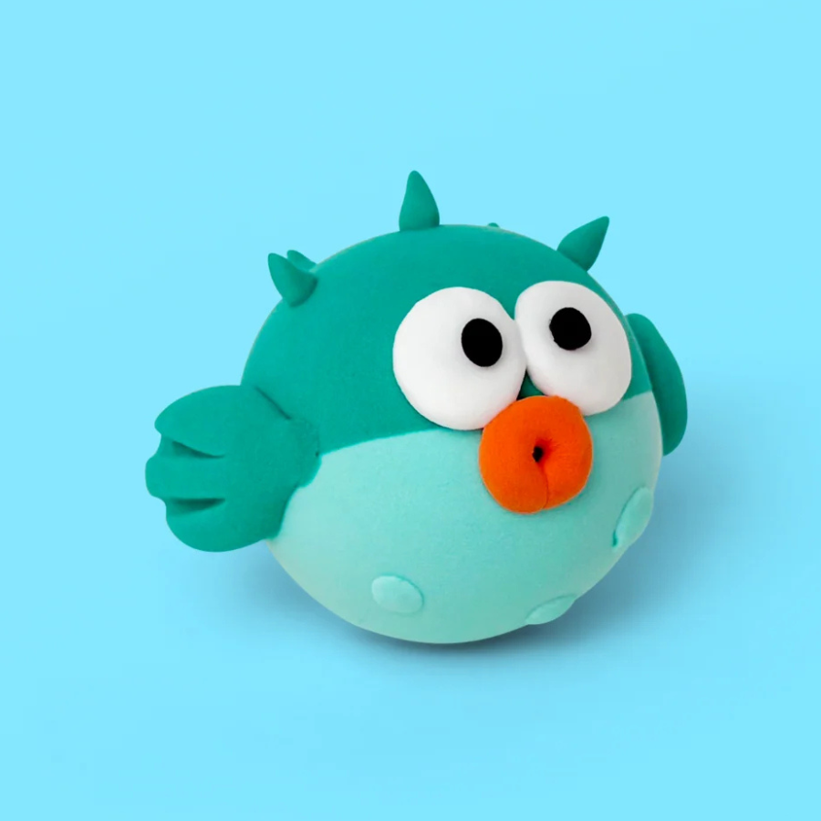 Claymoo Bubba the Pufferfish Foam Clay Kit | Knowledge Crates