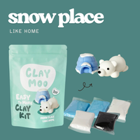 Claymoo Snow Place Like Home Polar Bear Foam Clay Kit | Knowledge Crates