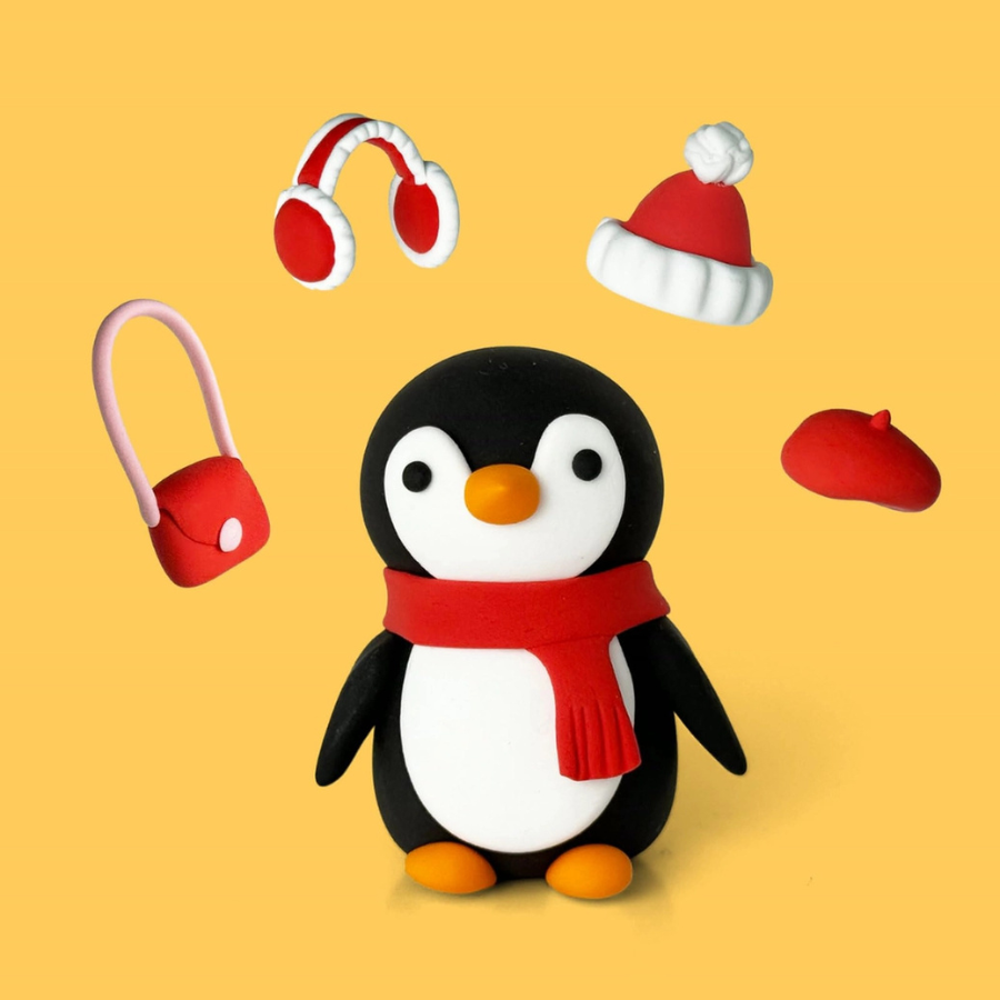 Claymoo Waddle I Wear Penguin Foam Clay Kit | Knowledge Crates