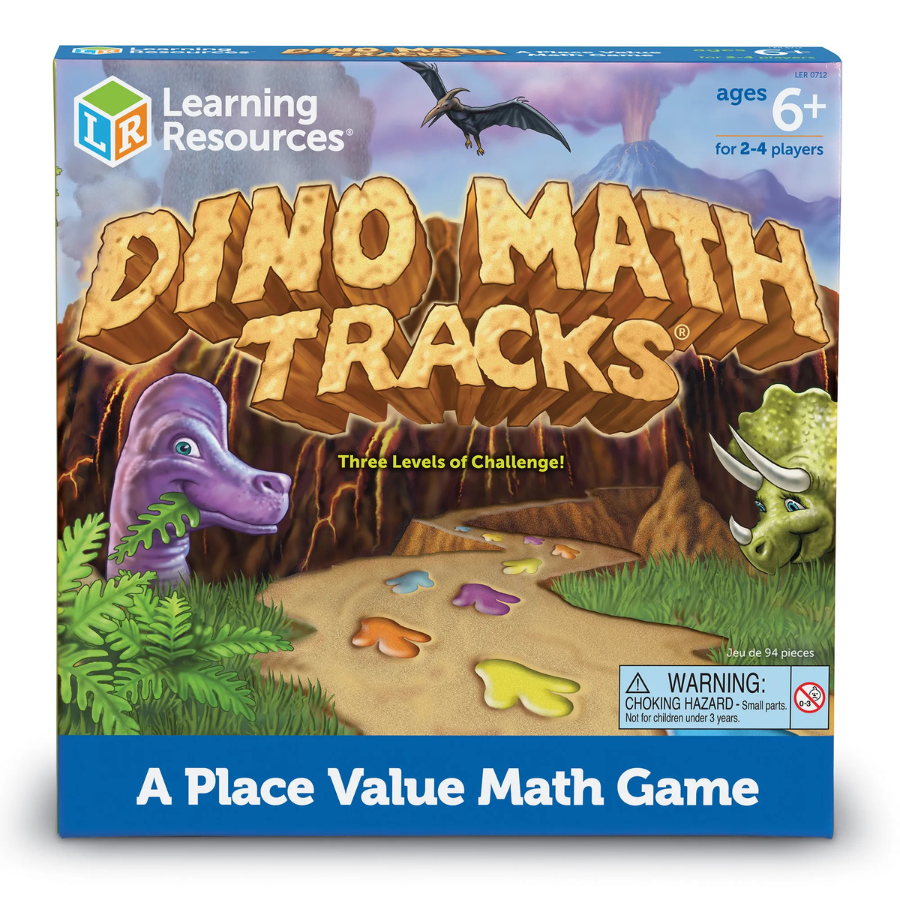 Dino Math Tracks Place Value Math Game for Kids | Knowledge Crates