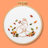 Fall Fox Beginner Embroidery Kit | Knowledge Crates