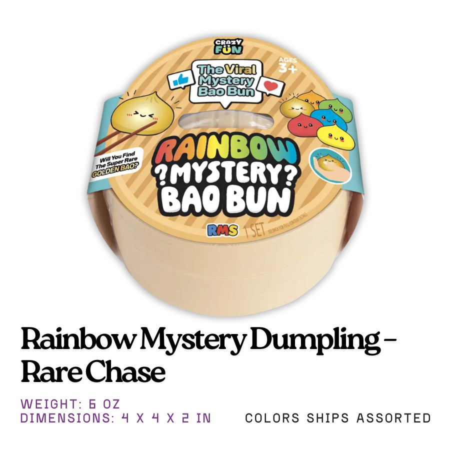 Mystery Rainbow Dumpling Squishy Toy – Gold Chase | Rms® Crazy Fun™ | Knowledge Crates