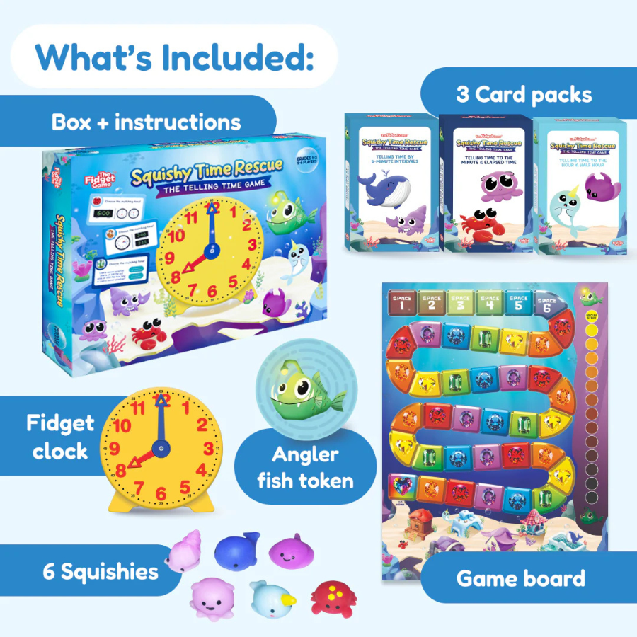 Squishy Time Rescue Hands-On Telling Time Game | Knowledge Crates