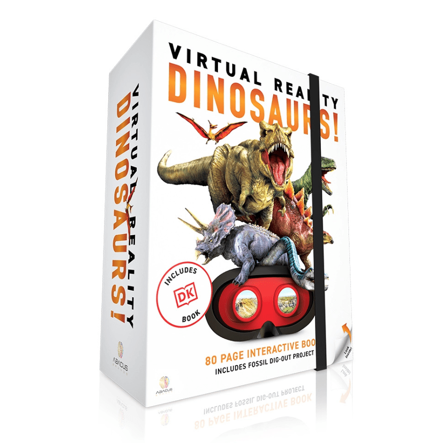 Abacus Brands Virtual Reality Discovery Gift Set w/ Dk Book - Dinosaurs! - Knowledge Crates