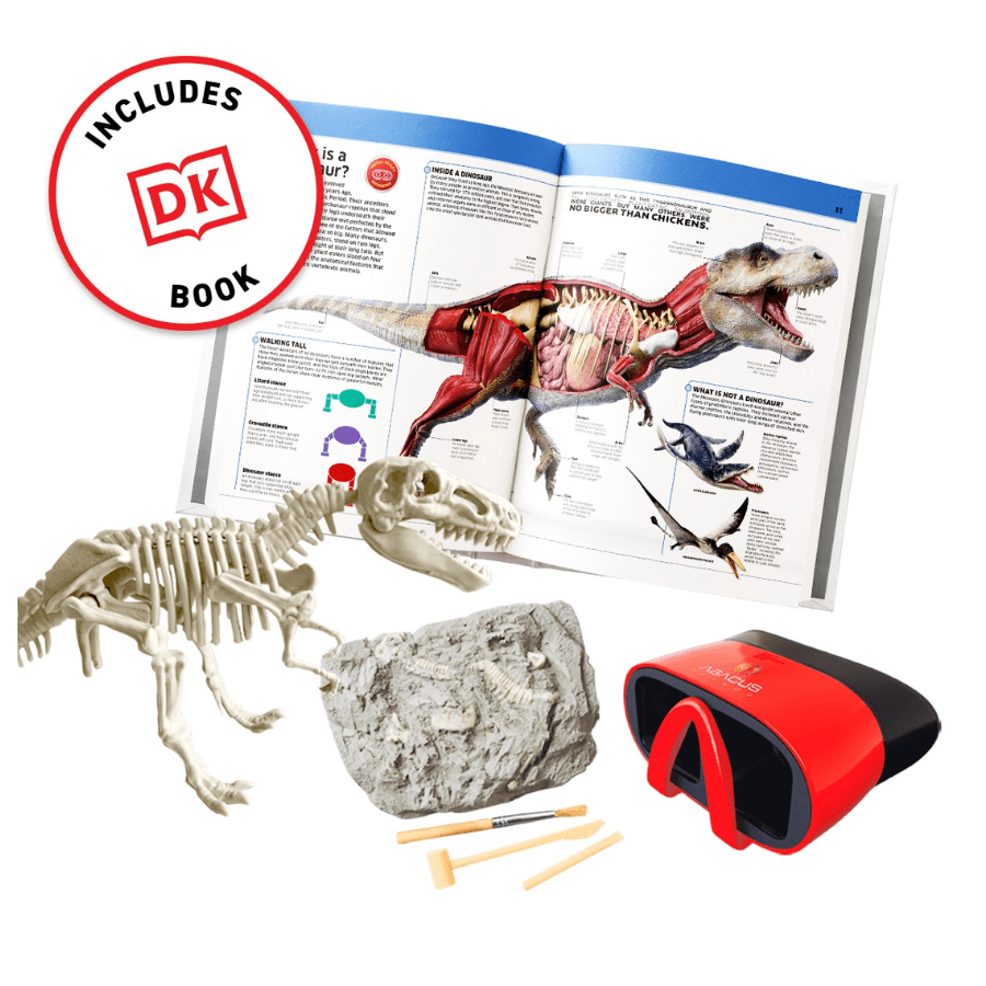 Abacus Brands Virtual Reality Discovery Gift Set w/ Dk Book - Dinosaurs! - Knowledge Crates