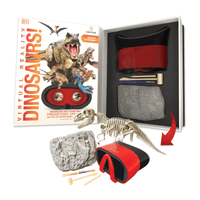 Abacus Brands Virtual Reality Discovery Gift Set w/ Dk Book - Dinosaurs! - Knowledge Crates