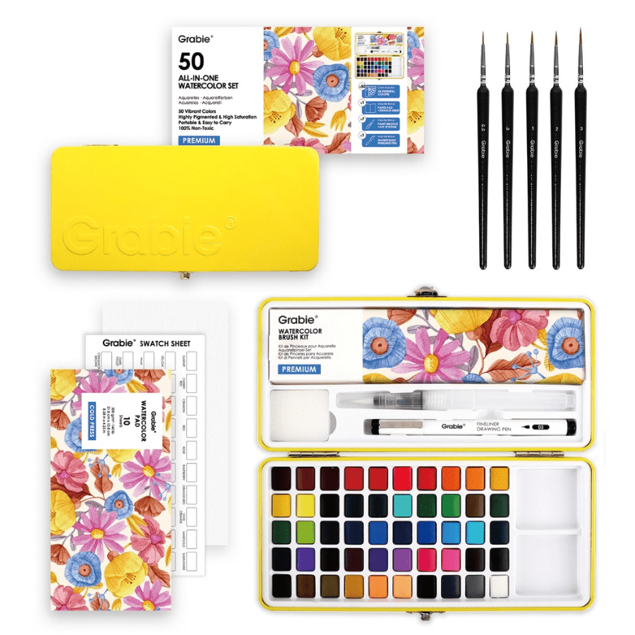 Acrylic & Watercolor Painting Kit for Teens (Ages 12+) | Knowledge Crates - Knowledge Crates