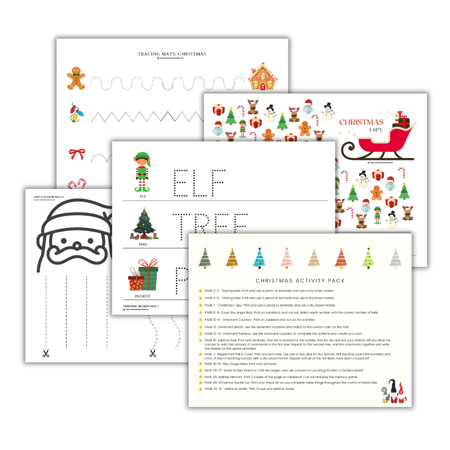 Christmas Printable Activity Pack - Knowledge Crates