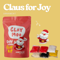 Claymoo Claus for Joy Ornament Foam Clay Kit - Knowledge Crates