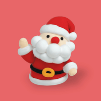 Claymoo Claus for Joy Ornament Foam Clay Kit - Knowledge Crates