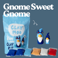 Claymoo Gnome Sweet Gnome Ornament Foam Clay Kit - Knowledge Crates