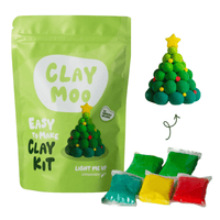 Claymoo Light Me Up Christmas Tree Ornament Foam Clay Kit - Knowledge Crates