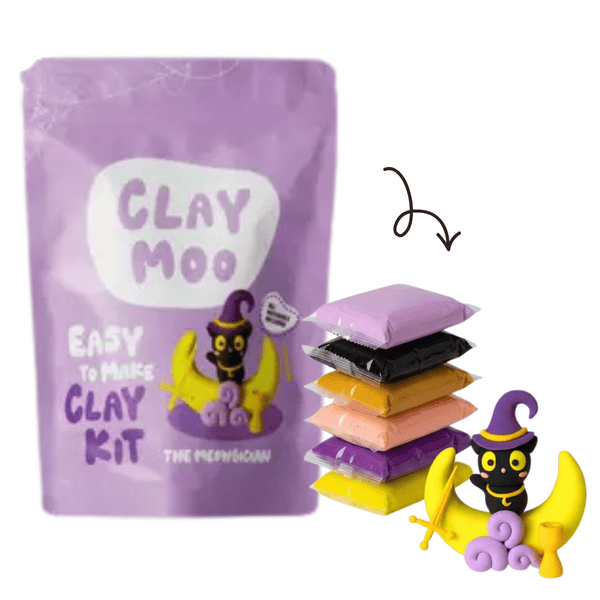 Claymoo The Meowgician Cat Foam Clay Kit - Knowledge Crates