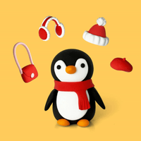 Claymoo Waddle I Wear Penguin Foam Clay Kit | Knowledge Crates - Knowledge Crates