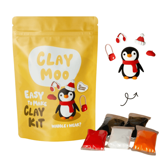 Claymoo Waddle I Wear Penguin Foam Clay Kit - Knowledge Crates