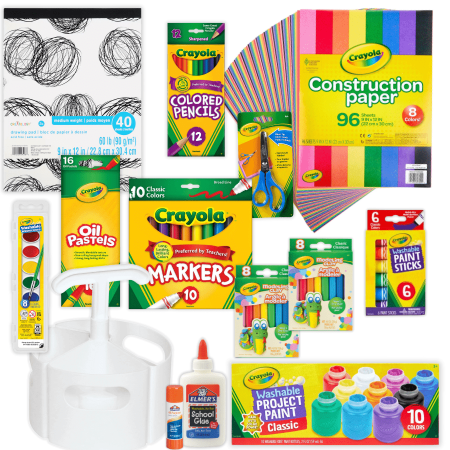 Colossal Crayola Art Supply Kit - Knowledge Crates
