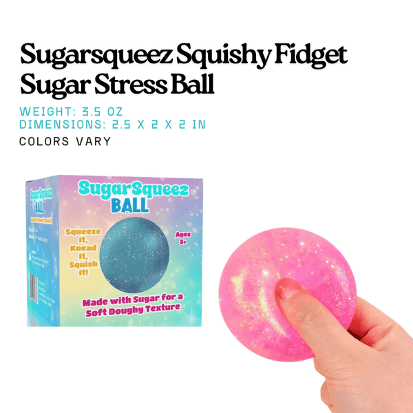 Cube Squishy Fidget Stress Ball | Sugarsqueez | Knowledge Crates - Knowledge Crates