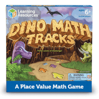Dino Math Tracks Place Value Math Game for Kids | Knowledge Crates - Knowledge Crates