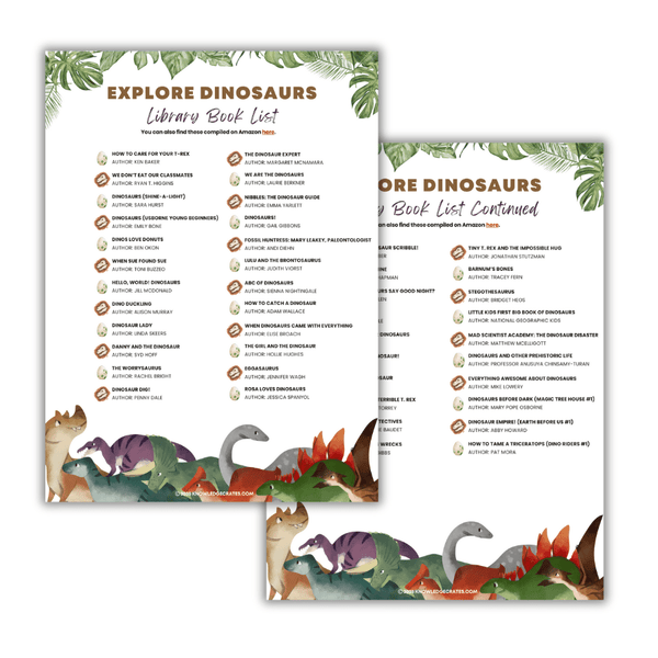 Explore Dinosaurs Library Book List - Knowledge Crates
