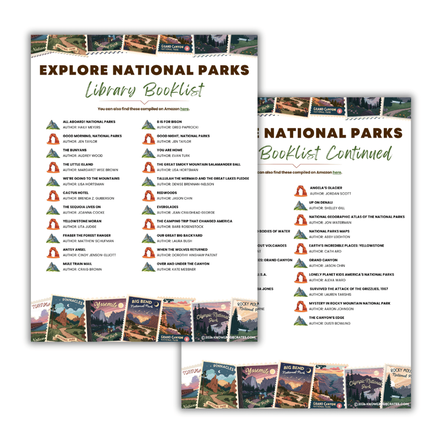 Explore National Parks Library Book List - Free Homeschool Resource | Knowledge Crates - Knowledge Crates