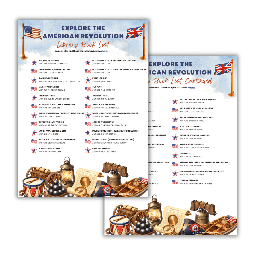 Explore the American Revolution Library Book List - Free Homeschool Resource | Knowledge Crates - Knowledge Crates