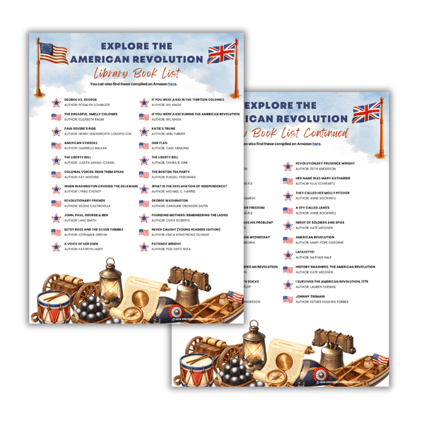 Explore the American Revolution Library Book List - Free Homeschool Resource | Knowledge Crates - Knowledge Crates