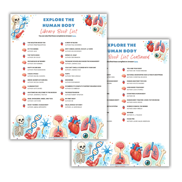 Explore the Human Body Library Book List — Free Homeschool Resource | Knowledge Crates - Knowledge Crates