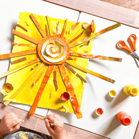 Sun art from Weather Unit Study for Elementary Homeschool