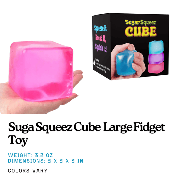 Jumbo Cube Fidget Stress Ball | Sugarsqueez | Knowledge Crates - Knowledge Crates