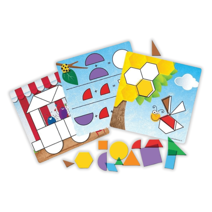 Learning Resources LER1762 Shapes - Don't Bug Me - Geometry Activity Set - Knowledge Crates