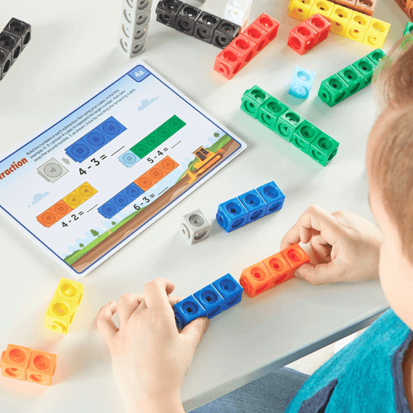 Learning Resources MathLink Cubes Kindergarten Math Activity Set: Mathmobiles! - Knowledge Crates