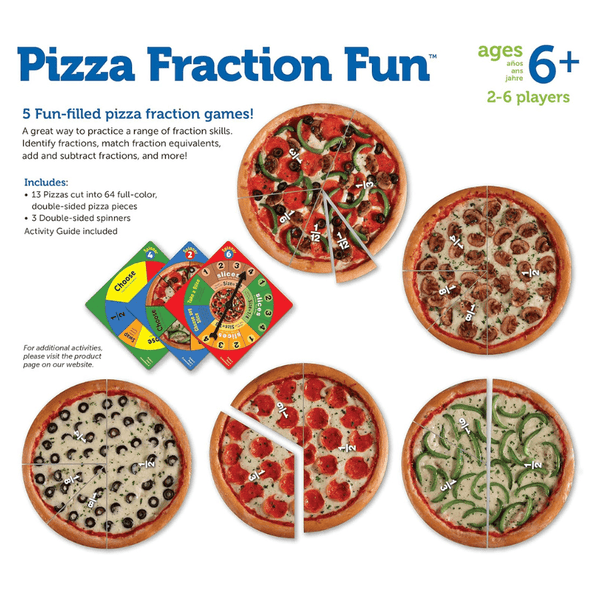 Learning Resources Pizza Fraction Fun Game - Knowledge Crates