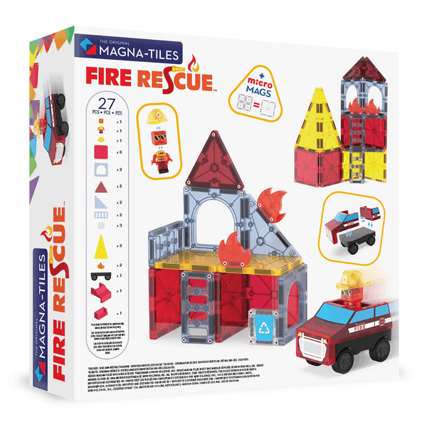MAGNA-TILES Fire Rescue 27-Piece Set - Knowledge Crates
