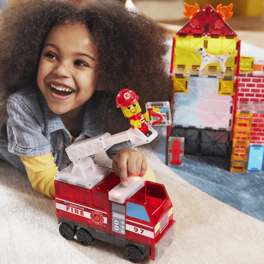 MAGNA - TILES Fire Station 50 Piece Set - Knowledge Crates