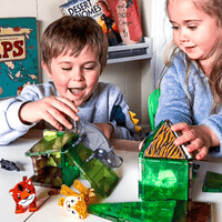 MAGNA - TILES Jungle Animals 25 - Piece Magnetic Construction Set - Knowledge Crates