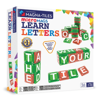MAGNA - TILES microMAGS Learn Letters 56 Piece Set - Magnetic Building Toy | Knowledge Crates - Knowledge Crates
