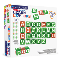 MAGNA - TILES microMAGS Learn Letters 56 Piece Set - Magnetic Building Toy | Knowledge Crates - Knowledge Crates